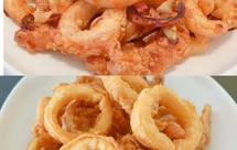 鲜鱿鱼三吃(炸鱿鱼圈&甜辣鱿鱼&糖醋鱿鱼圈)