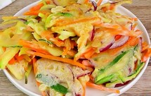 小清新零食蔬菜煎饼