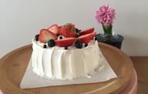 小清新草莓蛋糕