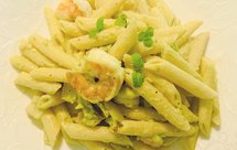 #小清新午餐#牛油果虾仁培根通心粉/意面