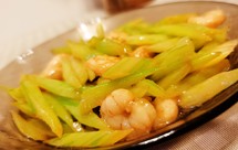 小清新版清淡脆爽西芹炒虾仁