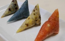 彩色粽子（小清新四味素粽）