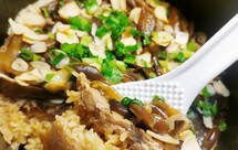 创意菜:茄子肉饼焖饭