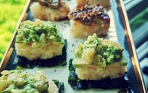 创意融合菜牛油果虾仁寿司