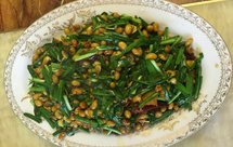 黄豆韭菜创意菜