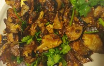 干炸茄片（创意菜）