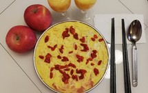 鲜艳的健康创意菜