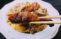 【创意菜】烤鸭架新吃法～果味烧鸭架（麦吉二阶无糖）