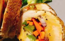 创意健身餐：肥牛鸡胸肉蔬菜卷