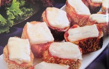 西式咸味小吃 -凤尾鱼迷你面包片