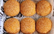 糯叽叽的秋冬甜品南瓜麻球（麻团），无需油炸也能外皮酥脆香甜软糯