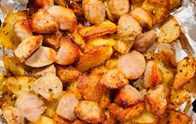 夜宵小食❤️土豆烤肠（空气炸锅版）