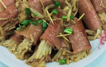 培根卷金针菇☞在家也能吃到美味的小吃