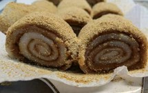 老北京小吃“驴打滚儿”少糖、烤箱烤黄豆版（自己看的）