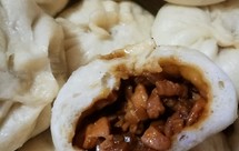 香菇鸡腿酱肉包