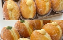 免烤箱‼️韩式卡士达酱甜甜圈