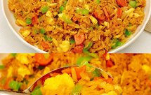 超级好吃的酱油火腿蛋炒饭!