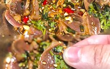 凉拌鸡胗，酱汁拌鞋底都好吃