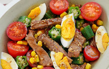 减脂餐|低卡饱腹牛排时蔬沙拉