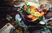 紫甘蓝沙拉碗【健康鲜蔬】——不用洗碗