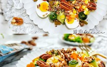 ㊙️高蛋白低热量‼️虾仁鸡胸藜麦沙拉‼️健康百分百