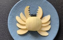 果盘水果拼盘苹果螃蟹