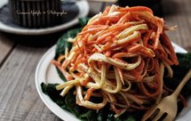 胡萝卜蟹柳丝温沙拉【健康小食】