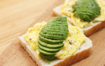 轻食早餐--滑蛋牛油果吐司