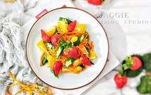 冰糖橙虫草花秋葵沙拉