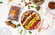 碧根果粽子彩虹沙拉