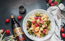 低卡饱腹醋汁蒜香时蔬热沙拉