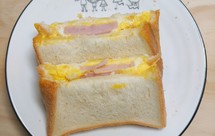 2分钟微波炉早餐☞简易三明治