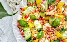 软籽石榴虾仁沙拉