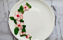 梅花--樱桃萝卜摆盘