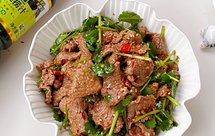 捞汁香菜拌牛肉