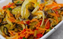 好吃又好看的茄片红椒夏日小凉菜