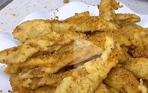 炸杏鲍菇，酥肉粉的调制，炸燕鱼，炸玉米粒，蒜蓉秋葵凉菜 炸虾枣