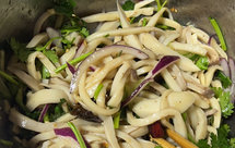 呛拌杏鲍菇，土豆丝各种凉菜