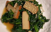 爽口小菜—菠菜鸡蛋豆干