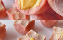 中式果子流心桃花糕