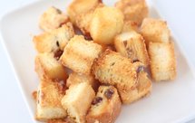 香甜酥脆的吐司块～快手哄娃零食