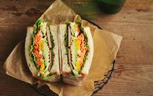 如何做超厚的沼三明治~详细tip！牛油果鸡蛋午餐肉三明治~