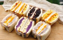 紫薯芋泥/鸡蛋肉松三明治大全