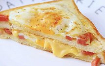 爆浆芝士火腿三明治（平底锅版）