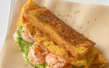 牛油果虾仁蛋包三明治