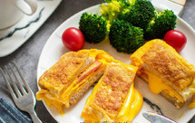 超简单快手早餐｜一锅到底！芝士煎蛋三明治