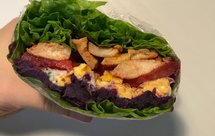 关晓彤同款减脂生菜三明治（鸡胸肉紫薯鸡蛋番茄版）