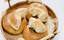 黑椒火腿芝士贝果（好吃