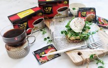 酒酿酸奶咖啡+波蛋开放三明治