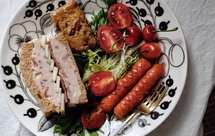 咸香芋泥肉多多啤梨三明治【健康一手握】